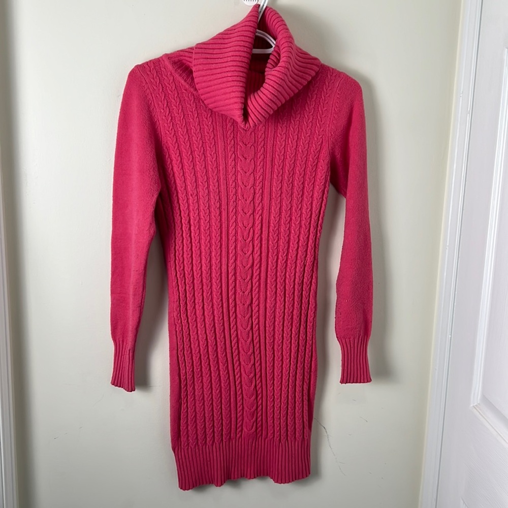 Miss Morena 5% Cashmere Wool Blend Knit Barbie Sweater Dress Size Small